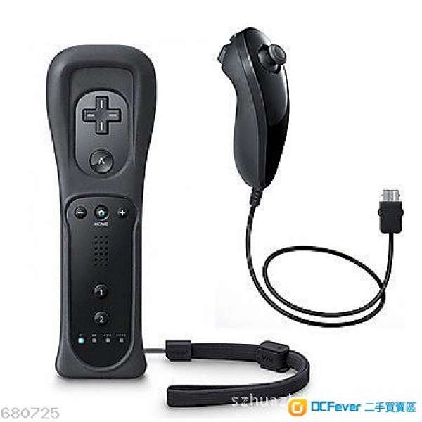 全新 Wii WiiU 代用 無線手制 左右手 一套 黑白兩色