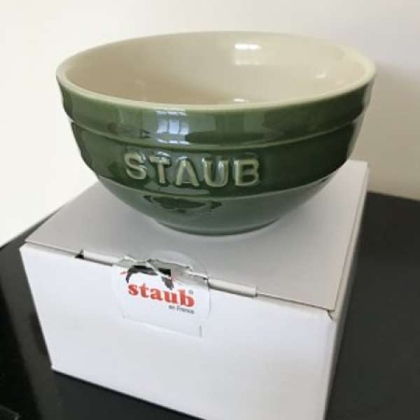 全新法國品牌 STAUB 綠色陶瓷碗