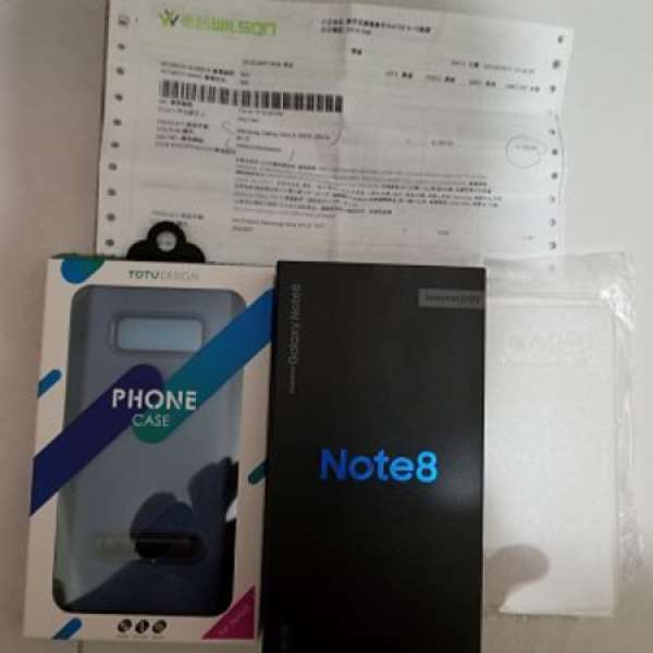 99.99% 新 Samsung Note 8 藍色 256gb Wilson 單 全套