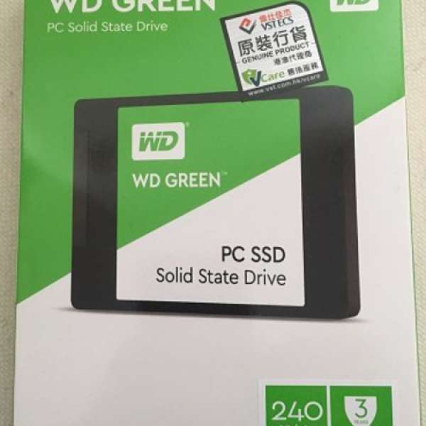 全新有單 Western Digital WDS240G1G0A Green SSD 240GB