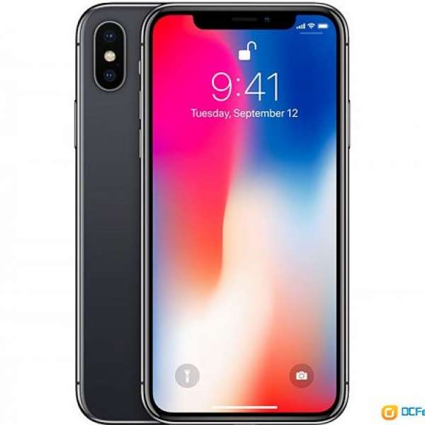 Iphone X 256 灰 space gray AOS 有單 (全新未開封)