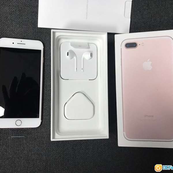 iPhone 7 plus 256g rose gold pink 玫瑰 金色  防爆玻璃 iphonex