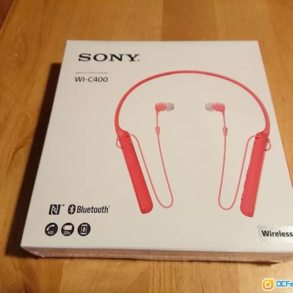 全新Sony WI-C400 紅色藍芽耳機