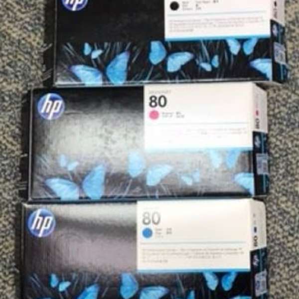 HP designjet 80 Ink/Printhead/cleaner Brand New 墨 / 清潔器/墨頭