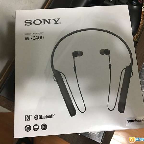 100%全新 SONY WI-C400 黑色藍芽耳機