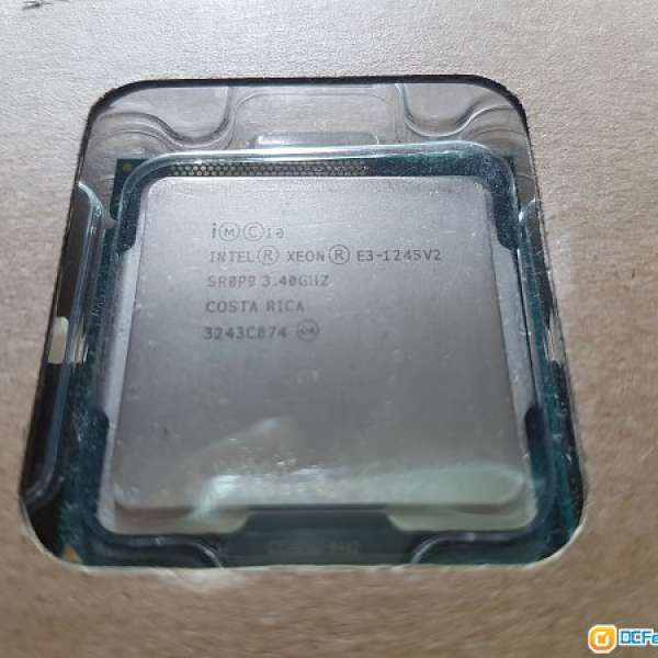 Intel® Xeon® E3-1245 v2, 1155, 盒裝, 100%正常運作 , 規格最接近 i7-3770