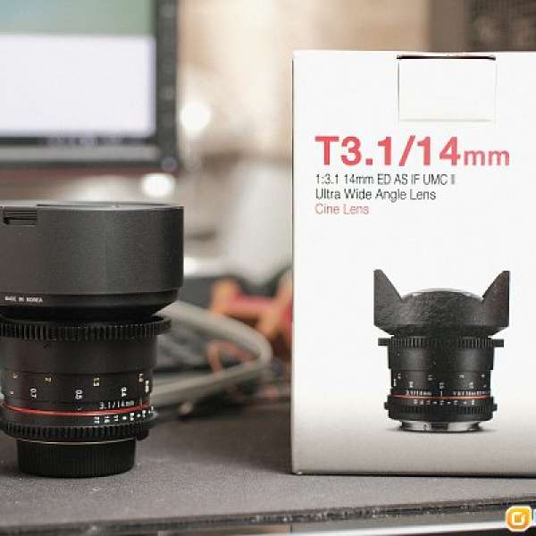 Samyang 14mm T3.1 Cine Lens II (Nikon Mount) 99% new