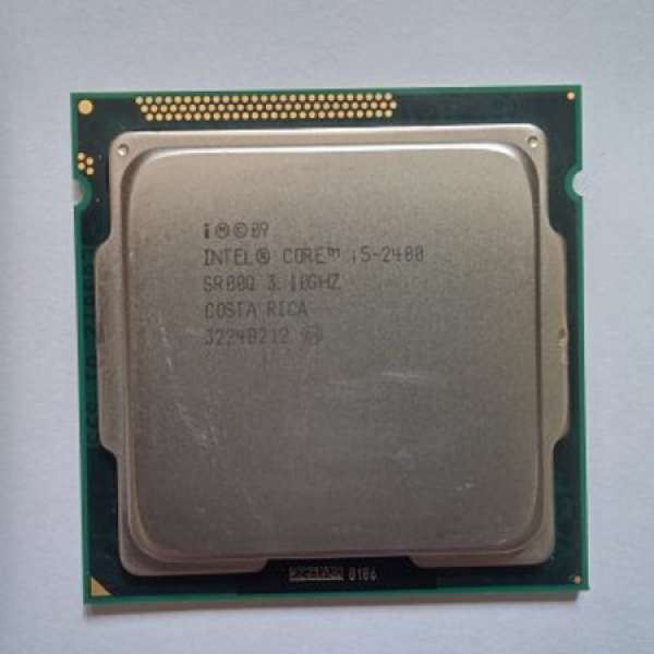 Intel i5-2400 LGA1155 CPU + 原裝銅底風扇一把