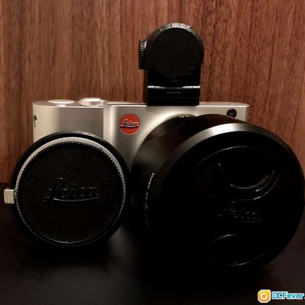 Leica T 銀色機身連Vario-Elmar-T 18-56mm  原廠M toT接環 Visoflex