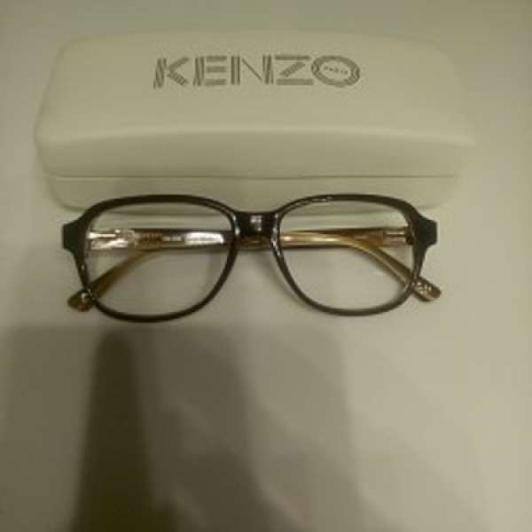 100%new KENZO KZ4153咖啡色膠框板材镜框 Hand Made in France