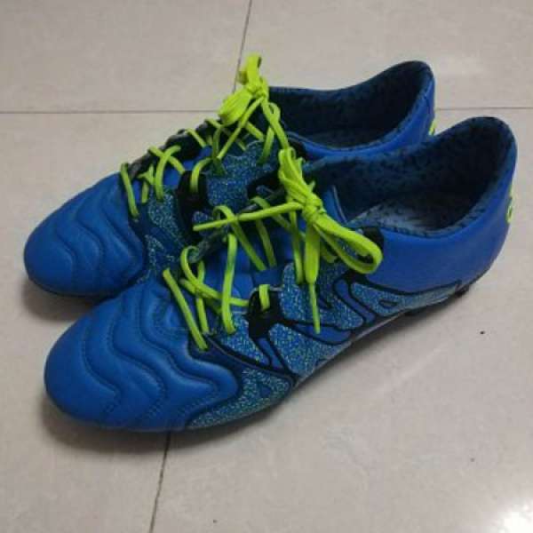 Adidas X15.1 袋鼠皮soccer cleats football shoes波boot藍色足球鞋Not nike puma