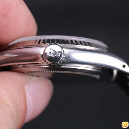 Tudor 刁陀 76214 大裝 18K實金圈 dateday白金鋼 銀面 自動星期日曆手錶 95%新