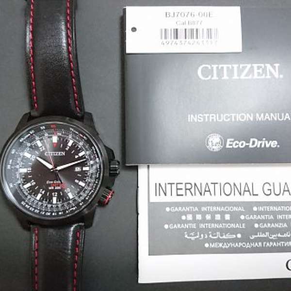 Citizen Promaster Sky BJ7076-00E Eco-Drive  手錶 皮帶