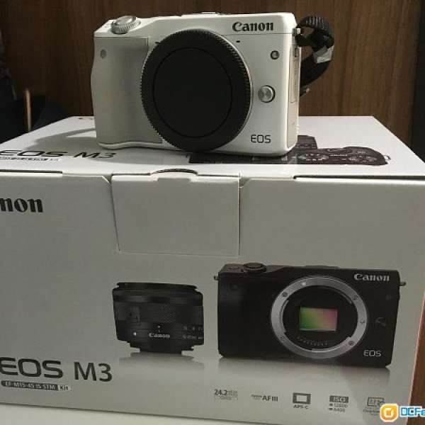 Canon eos m3 body白色 (有保）