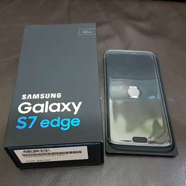 Samsung  GALAXY S7 EDGE (G9350) 港行 黑色空盒連原裝快叉火牛usb，耳機