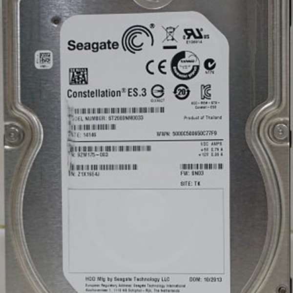 Seagate 3.5 2TB HDD 企業版 伺服器 硬盤 硬碟 ST2000NM0033 server