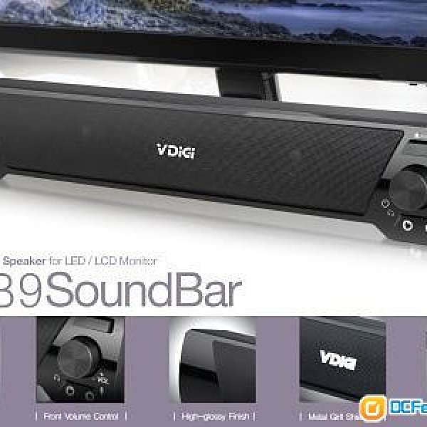 Vdigi VS-B9 2.0聲道 藍牙 SoundBar, 99% new, 100% work 極新