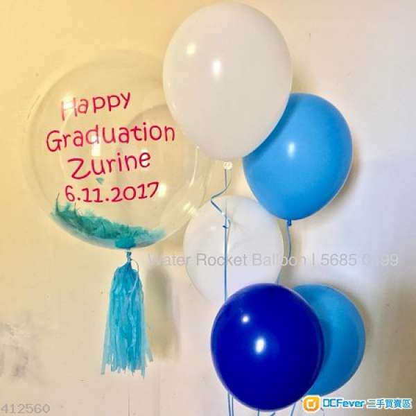 balloon design by youself 水晶文字訊息氣球