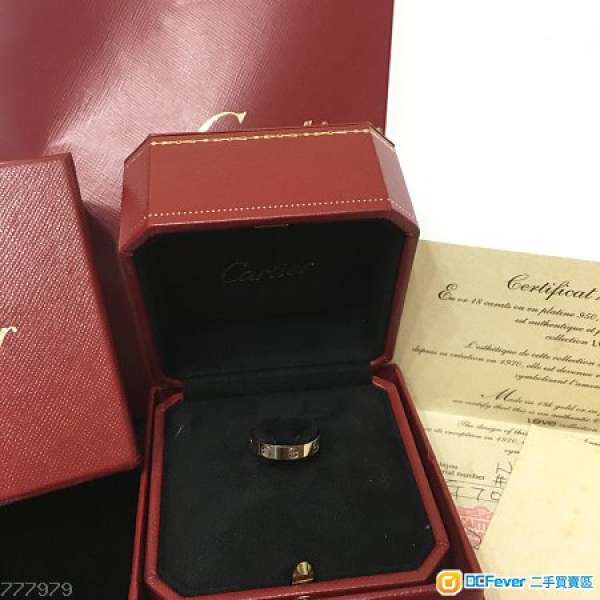 Cartier 18K 白金 戒指