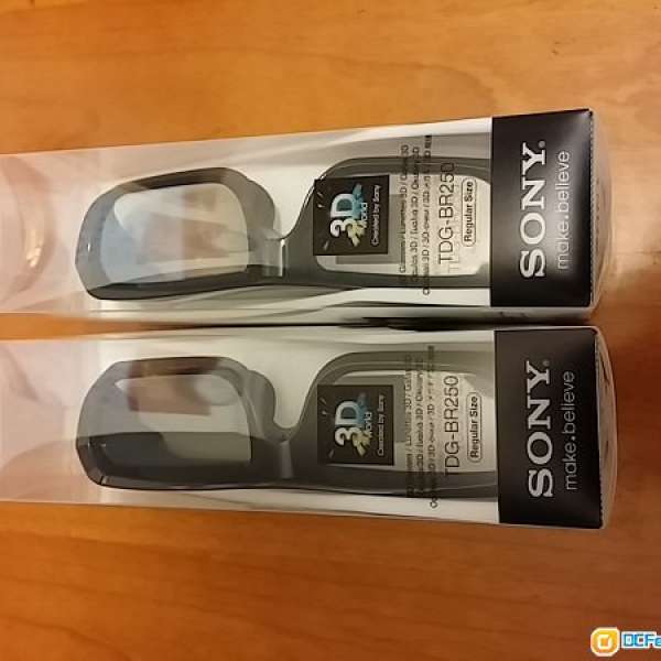 <代放>Sony TDG-BR250 3D 眼鏡 (共兩副)