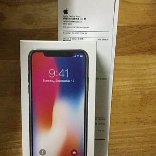 全新 iPhone X 256GB 黑色 太空灰 Space Grey