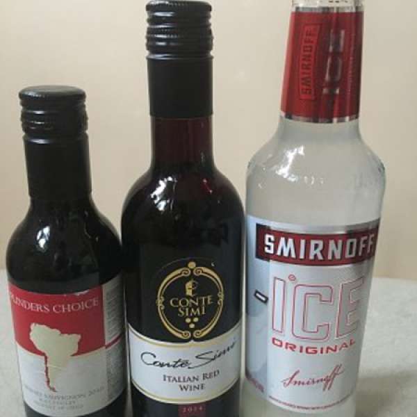 Cabernet Sauvignon 2010+Conte Simi Italian Red Wine 2014+Smirnoff Ice