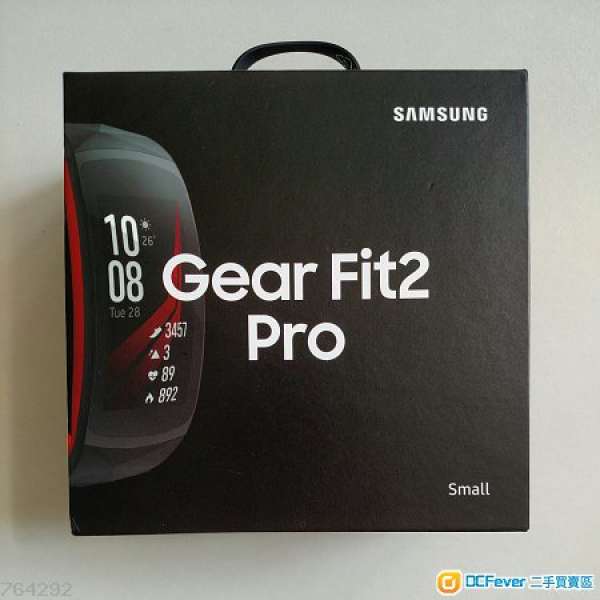 100%全新行貨紅黑Samsung Gear Fit2 Pro運動型手錶