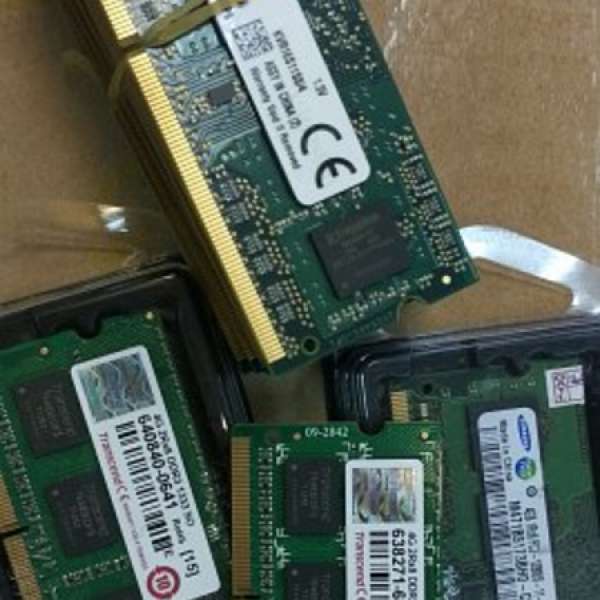 原廠拆機DDR3 4G NOTEBOOK RAMs