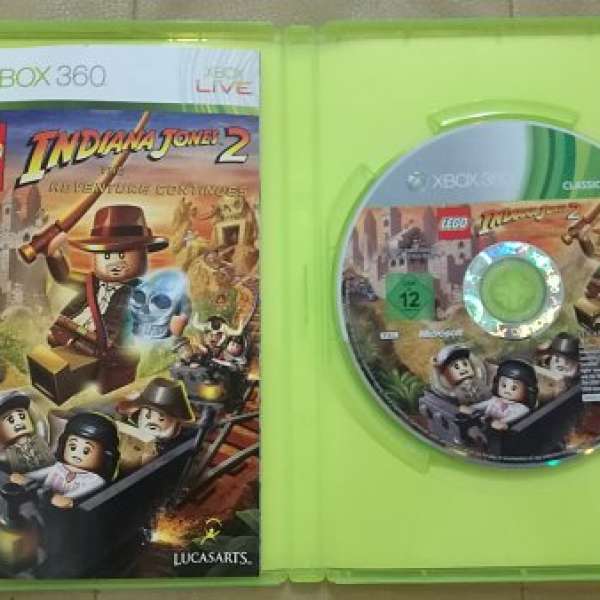 Xbox 360 Lego Video Game Indiana Jones 2: The Adventure Continues