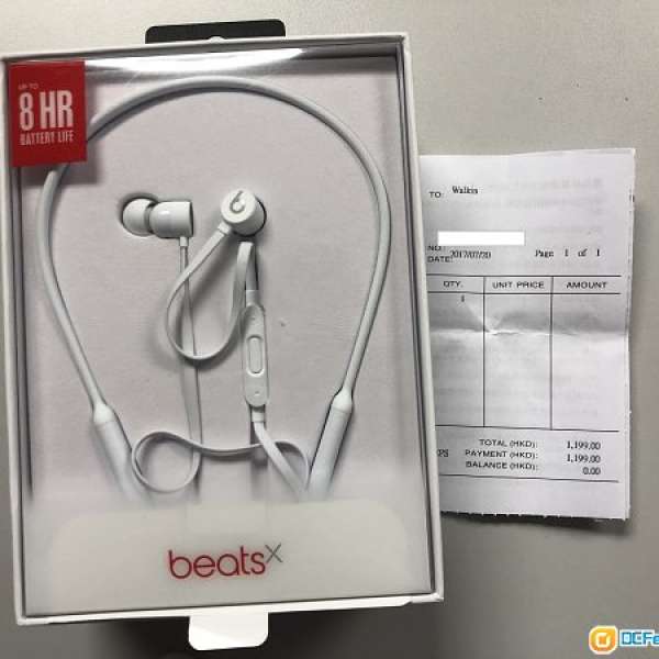 BeatsX 耳機 95%new (白色 ) 行貨有單