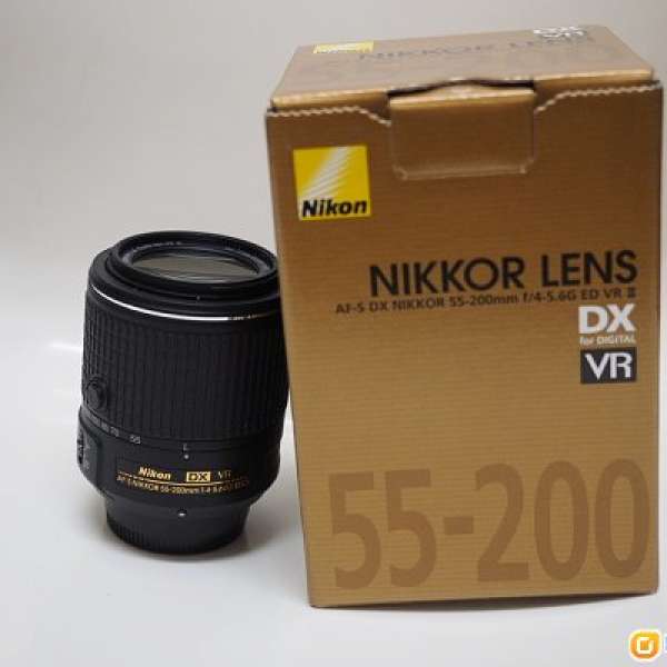 Nikon AF-S DX NIKKOR 55-200mm f/4-5.6G ED VR II, 95% NEW