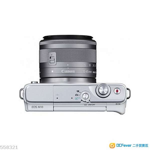 全新 未開封 Canon EOS M10 可換鏡數碼相機 白色 連EF-M 15-45mm f/3.5-6.3 IS STM ...