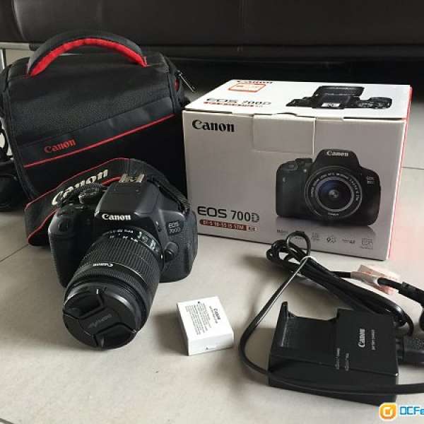 Canon EOS 700D EF-S 18-55mm IS STM kit set 99%新
