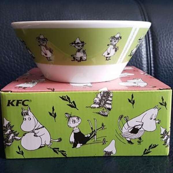 售日本限定肯德基史力奇陶瓷碗KFC Limited Moomin ceramic Bowl$70