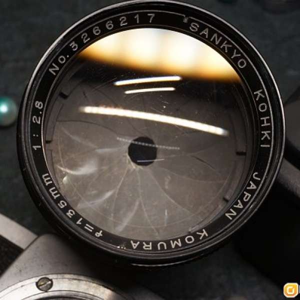 實用品sankyo kohki komura 古村 135mm f2.8 m42口窴用品 手動鏡頭