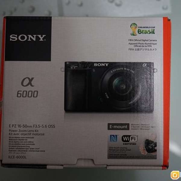 出售物品: SONY α6000 E-mount 相機連16-50mm F3.5-5.6 OSS