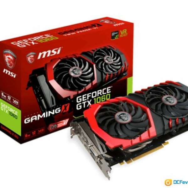 MSI GTX1060 6GB (正常使用/無超頻/非礦卡)