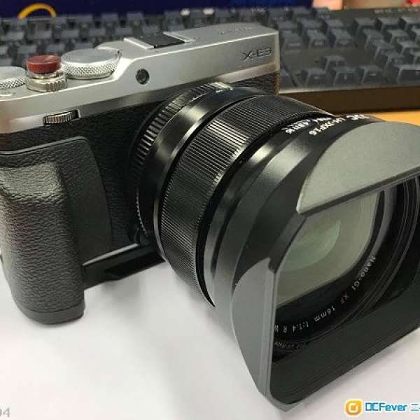 新買有保 富士Fujifilm XF16 mm f1.4 連b+w, 方形hood