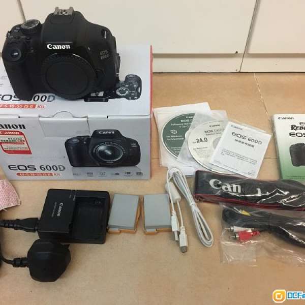 Canon 600D Body only (連原裝配件，不連鏡)