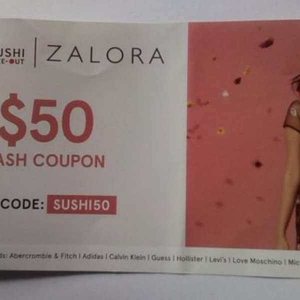 ZALORA Cash Coupon $100($50x2)