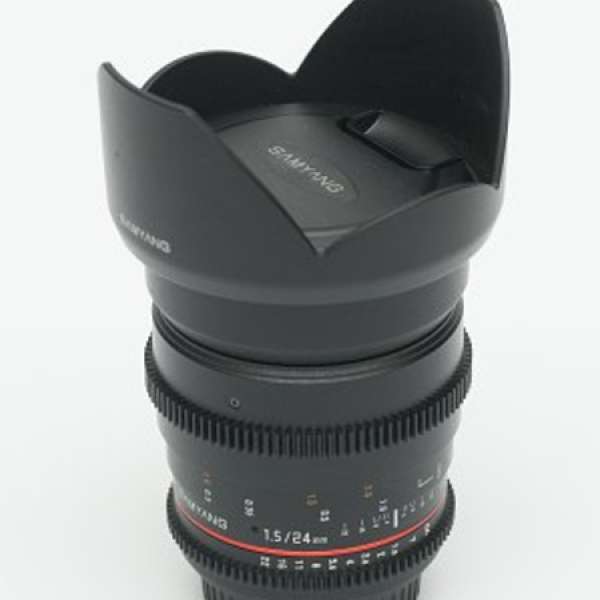 Samyang 24mm T1.5 VDSLR ED AS IF UMC (Canon mount)