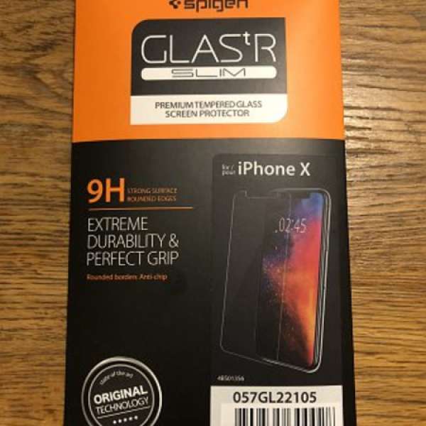 全新行貨 SPIGEN 韓國 iphone x 保護貼 mon貼 9H glaster slim