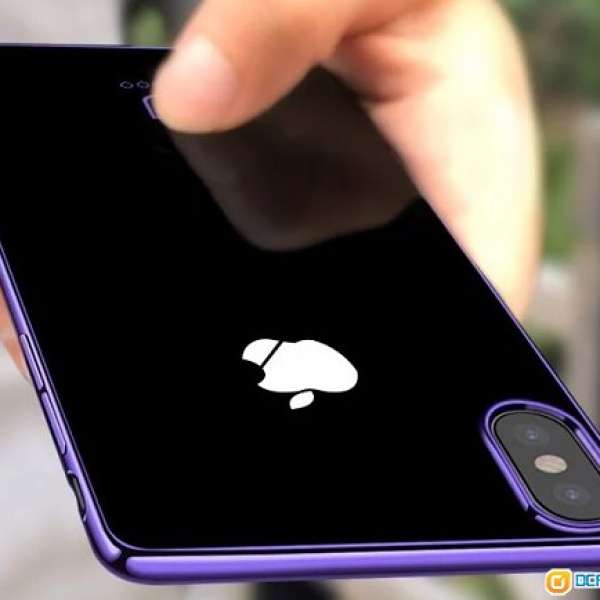 閃耀紫黑iphone x case