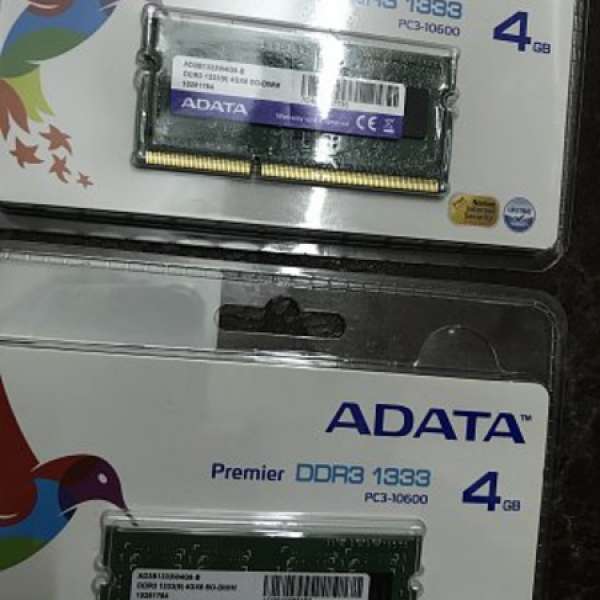 DDR3 1333 4Gx2 (SO-DIMM) $200