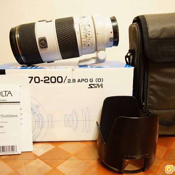 Minolta AF 70-200mm/2.8 (可加LA4轉A7,A9 可換DJI MAVIC/GoPro Karma/鏡/A99)