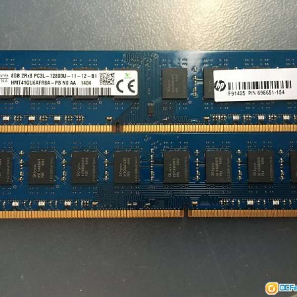 8GB DDR3L 1600Mhz X 2