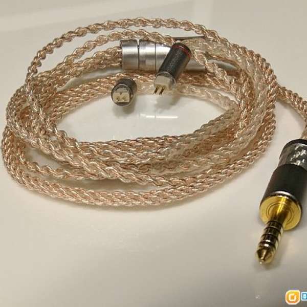 6N單晶銅 8絞 耳機升級線 Eidolic CM 2pin, 4.4mm