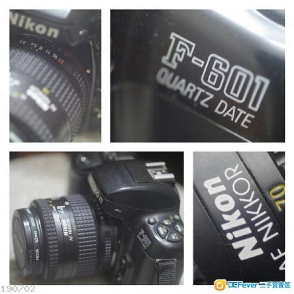 Nikon F-601配 AF Zoom-Nikkor 35-70mm 3.3-4.5 lens made in japan 全自動日本鏡頭