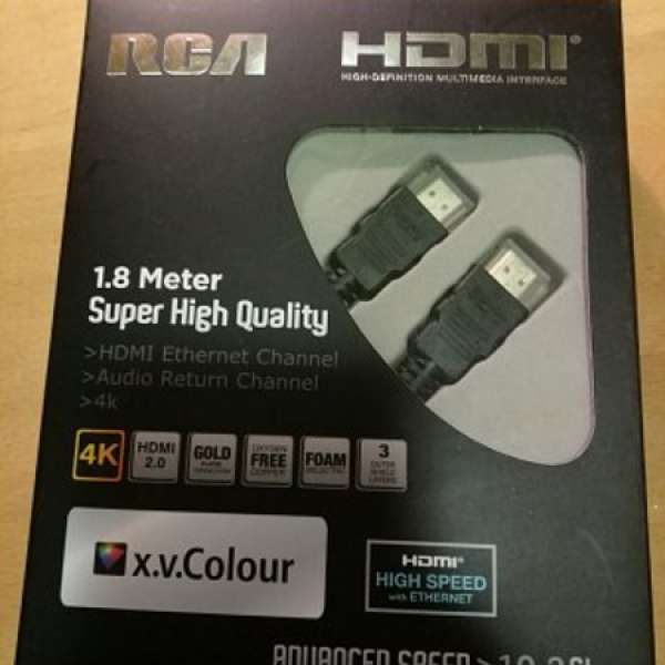 全新 1.8m 4k HDMI ARC 線一條 (有盒，電視贈品)