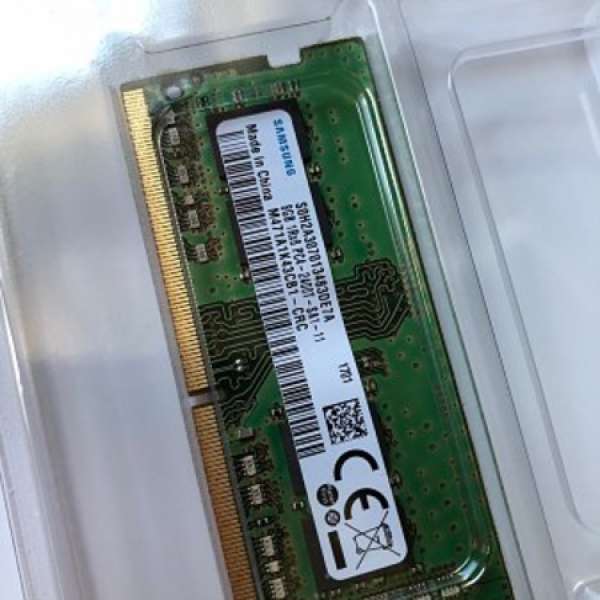 Samsung DDR4 -2400  notebook ram 8G一條